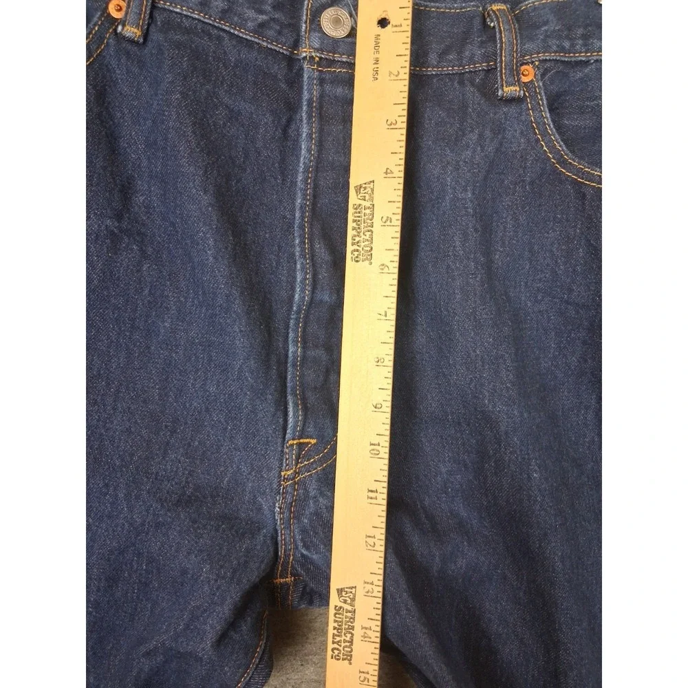 VTG Levis Jeans Mens 42x30 Dark Blue Denim 501 Y2K Button Fly Classic‎